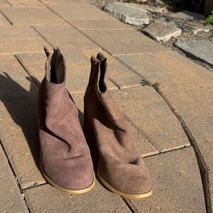 Brown Suede Ankle Boots